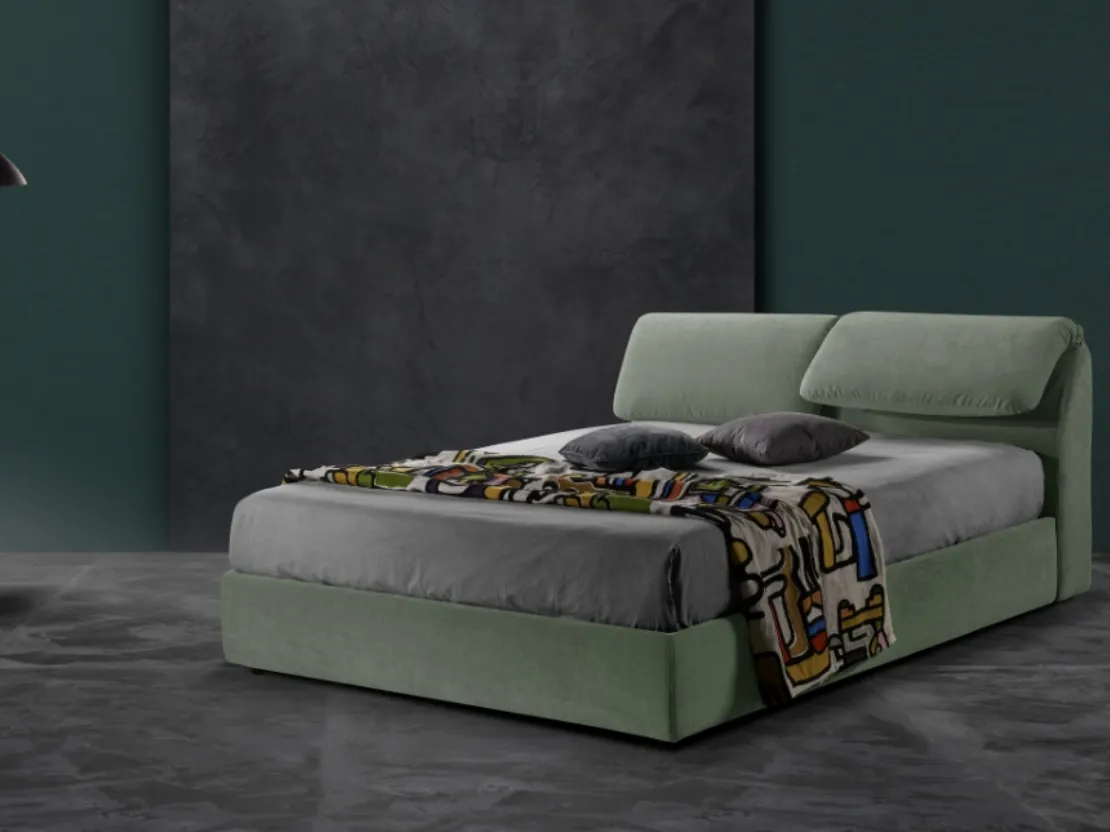 Letto giovane e moderno con testiera relax Tex di Excò
