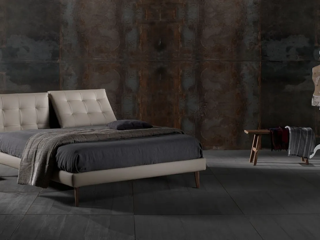 Letto in vellutino imbottito Zoè Quattro Ring 14 di Excò