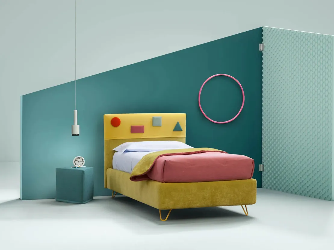 Letto singolo in tessuto Plain di Bside