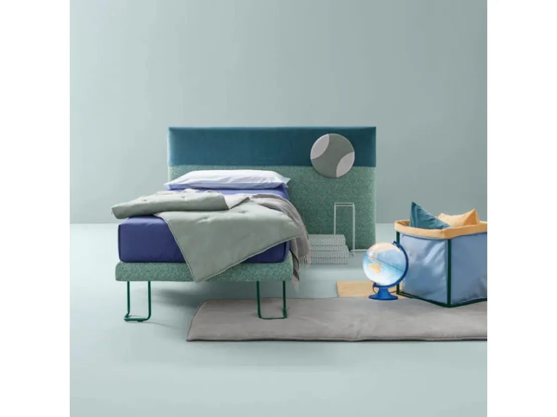 Letto singolo in tessuto Plain di Bside