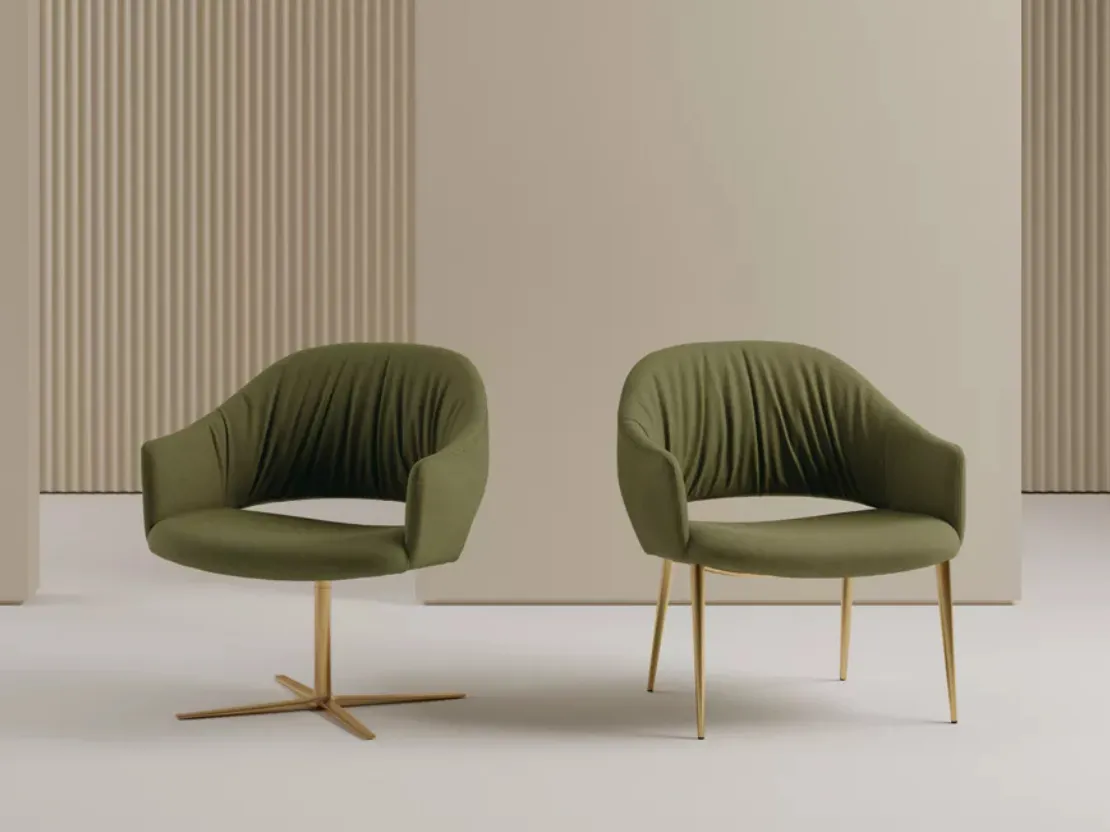 Poltroncina Nova in tessuto imbottito di Bontempi
