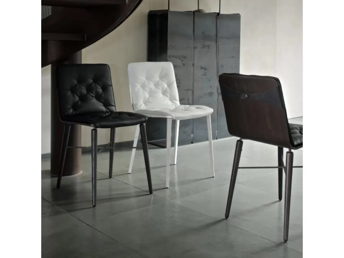 Sedia Kate con monoscocca in legno di Bontempi