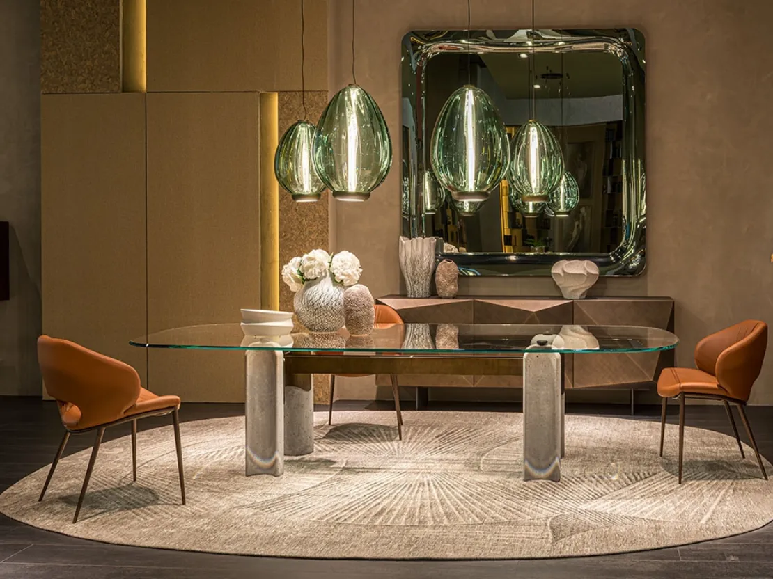 Tavolo Bilbao Glass di Cattelan Italia