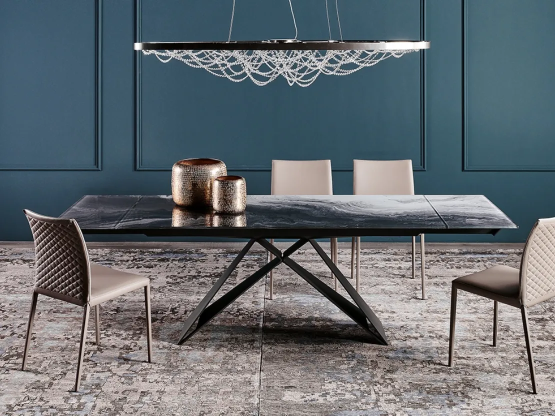 Tavolo Premier Crystalart Drive di Cattelan Italia