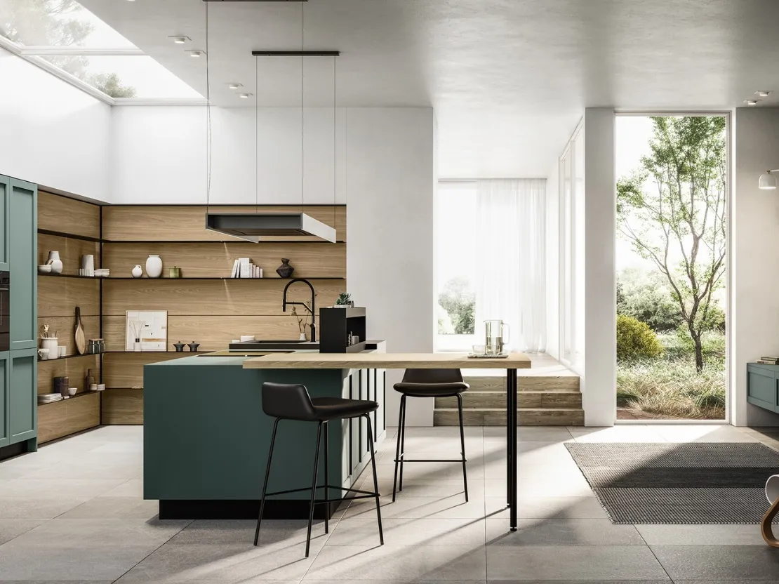 Cucina Moderna con isola Alma 03 di Arredo3